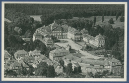 Arolsen Fürstliches Residenzschloß Fliegeraufnahme, Gelaufen 1954 (AK2301) - Bad Arolsen