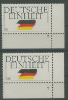 Bund 1990 Deutsche Einheit 1477/78 Ecke 4 Formnummer 2 Postfrisch (E767) - Ungebraucht