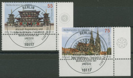 Bund 2011 UNESCO Stadt Nara U. Regensburg 2844/45 Ecke 4 TOP-ESST Berlin (E3938) - Used Stamps