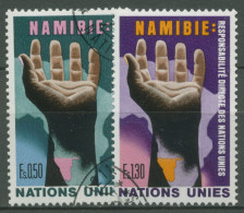 UNO Genf 1975 Verantwortung Für Namibia 52/53 Gestempelt - Oblitérés