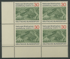 Bund 1970 SABRIA Saarbrücken 619 4er-Block Ecke 3 Postfrisch (R80051) - Ongebruikt