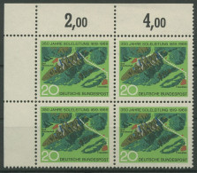 Bund 1969 350 Jahre Soleleitung 602 4er-Block Ecke 1 Postfrisch (R80050) - Unused Stamps