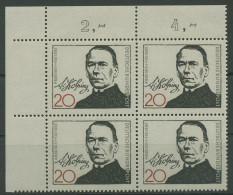 Bund 1965 Adolf Kolping 477 4er-Block Ecke 1 Postfrisch (R80020) - Nuovi