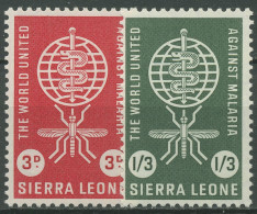 Sierra Leone 1962 Kampf Gegen Die Malaria Anophelesmücke 206/07 Postfrisch - Sierra Leone (1961-...)