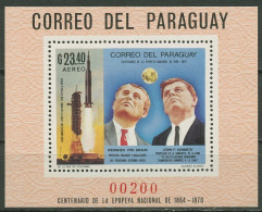 Paraguay 1969 Wernher Von Braun, John F. Kennedy Block 124 Postfrisch (C18755) - Paraguay
