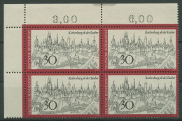 Bund 1969 Rothenburg Ob Der Tauber 603 4er-Block Ecke 1 Postfrisch (R80038) - Unused Stamps