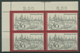 Bund 1969 Rothenburg Ob Der Tauber 603 4er-Block Ecke 1 Postfrisch (R80038) - Nuovi