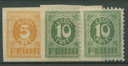 Estland 1919 Ziffernzeichnung 6/8 Mit Falz - Estonie