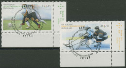 Bund 2010 Sporthilfe Fußball Eishockey-WM 2788/89 Ecke 4 TOP-ESST Berlin (E3911) - Used Stamps