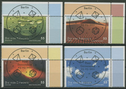 Bund 2011 Post: Die Vier Elemente 2852/55 Ecke 2 Mit TOP-ESST Berlin (E3941) - Used Stamps