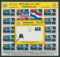 Paraguay 1976 200 Jahre Amerikanische Post Bl. 279 Postfrisch, Muestra (C22629) - Paraguay