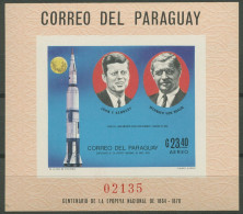 Paraguay 1969 Wernher Von Braun, John F. Kennedy Block 126 Postfrisch (C80500) - Paraguay