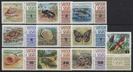 Samoa 1972 Tiere Falter Krabbe Fisch Schmetterling 262/71 Postfrisch - Samoa (Staat)