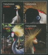 Tansania 2016 Vögel Südafrika-Kronenkranich 5247/50 Postfrisch - Tanzania (1964-...)