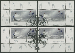 Bund 2010 Ski-WM 2011 Garmisch-Partenkirchen 2834 Alle 4 Ecken Gestempelt E3932) - Used Stamps