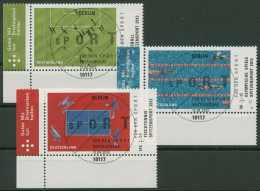 Bund 2012 Sporthilfe Fußball Olympia 2924/26 Ecke 3 Mit TOP-ESST Berlin (E3964) - Used Stamps