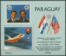 Paraguay 1981 Raumfähre, Reagan U. Bush Block 366 Postfrisch (C80510) - Paraguay