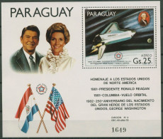 Paraguay 1981 Raumfähre, Reagan Block 365 Postfrisch (C80509) - Paraguay