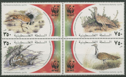 Palästina 2001 WWF Naturschutz Vögel Kragentrappe 192/95 ZD Postfrisch (C26323) - Palästina