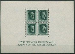 Deutsches Reich 1937 48. Geburtstag A. Hitler Block 7 Postfrisch - Blokken