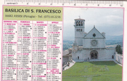 Calendarietto - Basilca Di S.francesco - Assisi - Perugia - Anno 1998 - Formato Piccolo : 1991-00