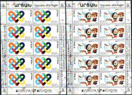 Artsakh 2023 "Europa CEPT "Peace - The Greatest Value Of Humanity." 2 Sheets Perforated Quality:100% - Armenien