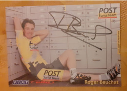 Autographe Roger Beuchat Post Swiss - Ciclismo