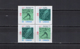 Canada 1987 Olympic Games Calgary Block Of 4 MNH - Invierno 1988: Calgary