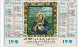 Calendarietto - Centro Di Fornazione Per I Fatebenefratelli - Maddona Delle Lacrime Venerata Nella Chiesa Dell'ospedale - Kleinformat : 1991-00