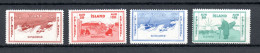 Iceland 1933 Set Wellfair Stamps (Michel 168/71) Nice MNH - Service