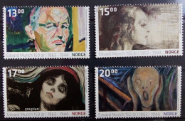 Norway 2013, Edvard Munch Art Paintings, MNH Stamps Set - Unused Stamps