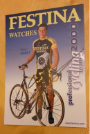 Autographe Fabian Jeker Festina Watches 2000 - Ciclismo