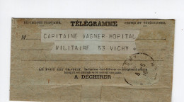 1916. FRANCE,TOULON TO VISHI MILITARY HOSPITAL,TELEGRAM,GRANTED STAY EXTENSION OF 30 DAYS,SERBIAN ARMY CAPTAIN WAGNER - Serbie