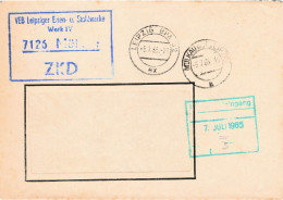 DDR Brief ZKD 1965 VEB Eisen Und Stahlwerke Mülkau - Zentraler Kurierdienst