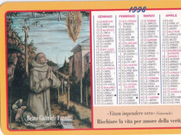 Delcampe - Calendarietto - Il Parroco Di San Giovanni Battista E E Cappellano Della Stella Maris - Al Porto Di Ancona - Beato Gabri - Petit Format : 1991-00