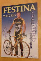 Autographe Pascal Lino Festina Watches 2000 - Ciclismo