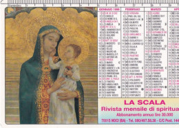 Calendarietto - La Scala - Rivista Mensile Di Spiritualità - Noci - Bari - Anno 1998 - Petit Format : 1991-00