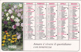 Calendarietto - Libreria Paolini - Pavia - Amare E Vivere Il Quotidiano Con Tenerezza - Anno 1998 - Petit Format : 1991-00