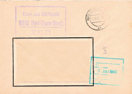 DDR Brief ZKD 1965 Eisen Und Stahhandel Karl Marx Stadt - Service Central De Courrier