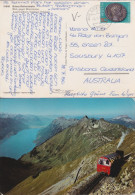 Luftpost AK  "Brienz Rothorn Bahn"  Brienz - Brisbane AUS        1986 - Cartas & Documentos