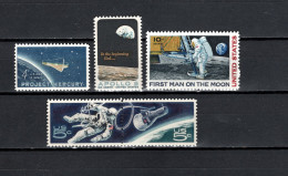 USA 1962/1969 Space, John Glenn, Apollo 8, Apollo 11 Moonlanding, E.H. White 5 Stamps MNH - Etats-Unis
