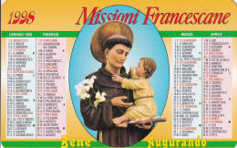 Calendarietto - Missioni Francescane - Monselice - Padova - Anno 1998 - Petit Format : 1991-00