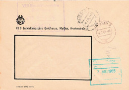 DDR Brief ZKD 1965 VEB Entwicklungsbüro Grobkeram - Servizio Centrale Delle Poste
