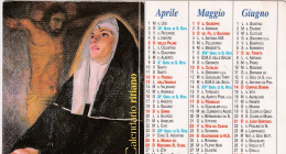 Calendarietto - Monastero Agostiniano S.rita - Cascia - Anno 1998 - Kleinformat : 1991-00