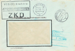 DDR Brief ZKD 1965 VEB Elektro Bad Frankenhausen - Servizio Centrale Delle Poste