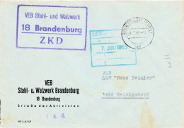 DDR Brief ZKD 1965 VEB Stahl Und Walzwerk Brandenburg - Central Mail Service