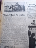 TRIBUNA ILLUSTRATA 1930 GLI ZINGARI CARRO FIRENZE - Sonstige & Ohne Zuordnung