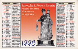 Calendarietto - Parrocchia S.pietro Al Carmine - Siracusa - Anno 1998 - Kleinformat : 1991-00