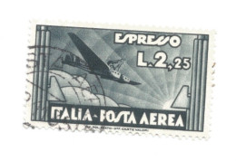 (REGNO D'ITALIA) 1933, ESPRESSO AEREO - 1 Francobollo Usato, Annullo Da Periziare (CAT. SASSONE N.44) - Airmail