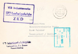 DDR Brief ZKD 1965 VEB Industriewerke Ludwigsfelde - Servizio Centrale Delle Poste